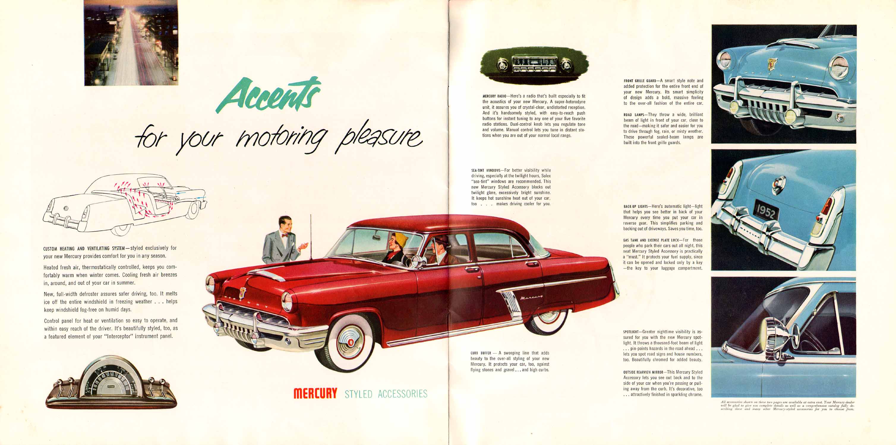 1952 Mercury Brochure Page 1